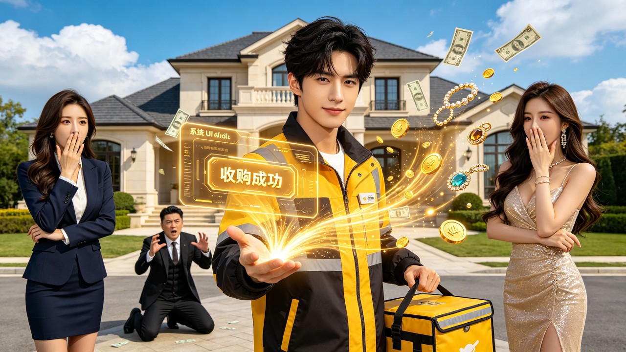 開局獲得神級系統，送外賣成首富
