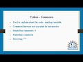 Comments in Python programming in Tamil
