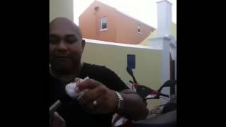 Time for make up.  Filming the Bermuda Tourism TV Spot...