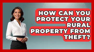 How Can You Protect Your Rural Property From Theft? - Farm Wealth Network