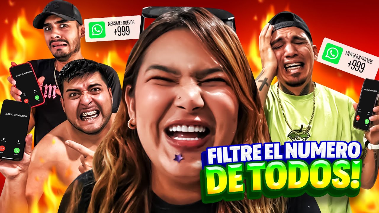 FILTRÉ EL NÚMERO DE TODOS MIS AMIGOS😂 | LES HACKEARON WHATSAPP😱