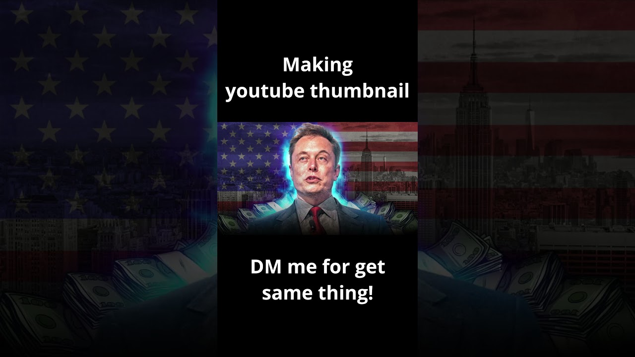 Making Youtube Thumbnail in Photoshop | Photoshop Shorts