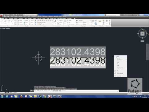 Creating Easting and Northing Coordinates in AutoCAD