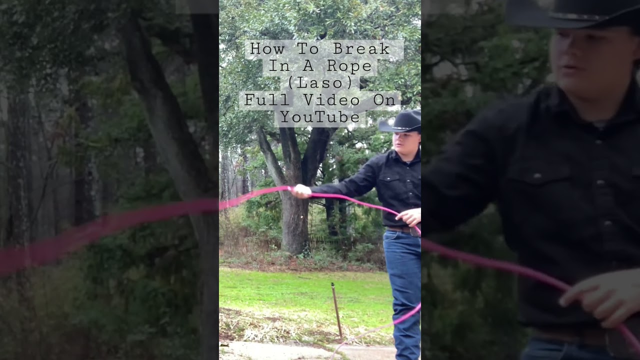 How To Break In A Rope (Full Video On YouTube Channel)