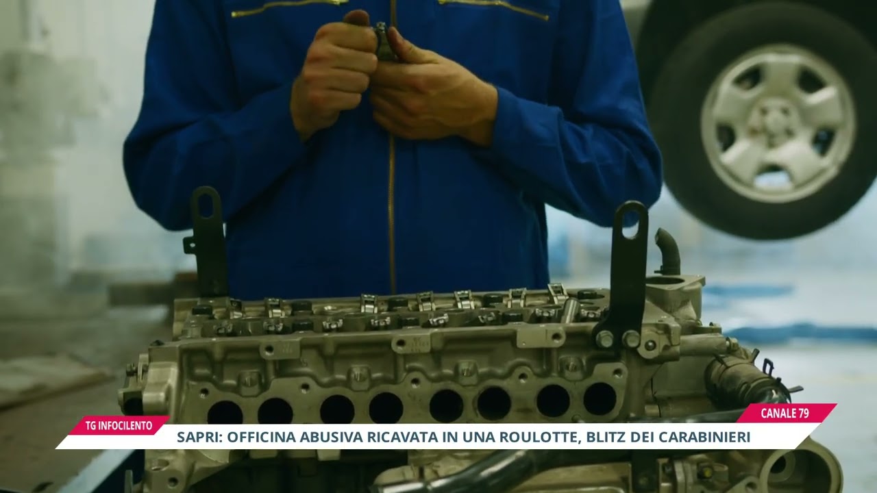 Officina abusiva in una roulotte a Sapri: il blitz dei Carabinieri