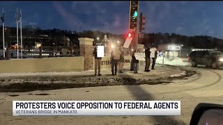 Mankato residents gather to protest federal immigration operations
