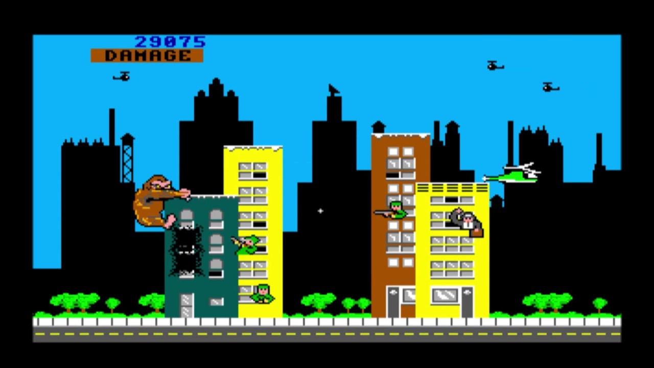 Rampage (George gameplay) for the TRS-80 CoCo - YouTube
