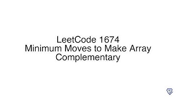 LeetCode 1674: Minimum Moves to Make Array Complementary