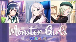 Video thumbnail of "R3BIRTH - MONSTER GIRLS (Color Coded, Kanji, Romaji, Mandarin, Eng)"
