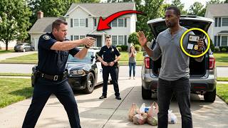 Racist Cop Pulls a Gun on Black Dad Loading Bags — He’s Secret Service