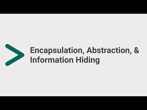 Difference Between Encapsulation, Abstraction, & Information Hiding In Urdu / Hindi