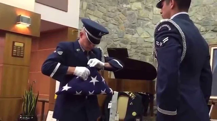 Military Honors at Rev. Cecil McFarland's memorial...