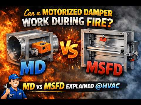 Can a Motorized Damper Work During Fire? MD vs MSFD Explained @HVAC
