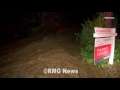 Broken Fire Hydrant Triggers Mudslide in Hollywood Hills California.