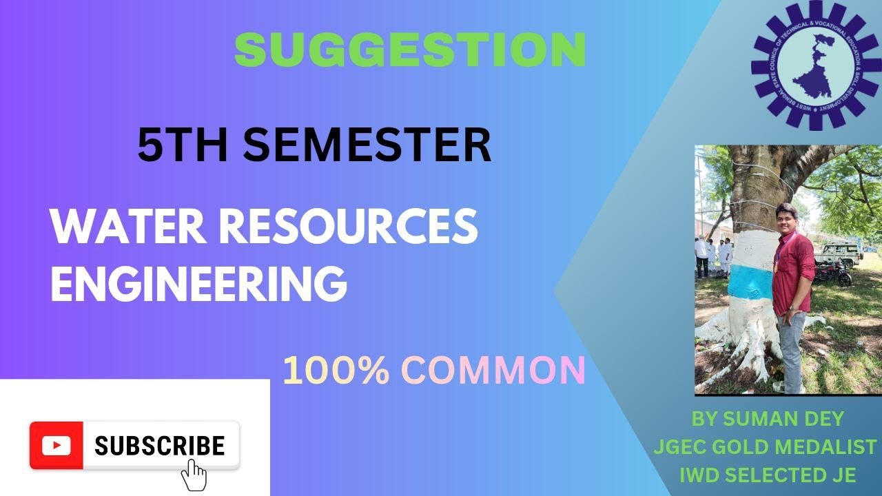 ПРЕДЛОЖЕНИЯ ПО ВОДНО-РЕСУРСНОЙ ИНЖЕНЕРИИ (CEPC 501) | WBSCTE | 5-й семестр 2025 г. | 3-й курс