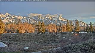 Teton Time Lapse of sunrise viewed from Dornan's on May 10, 2024