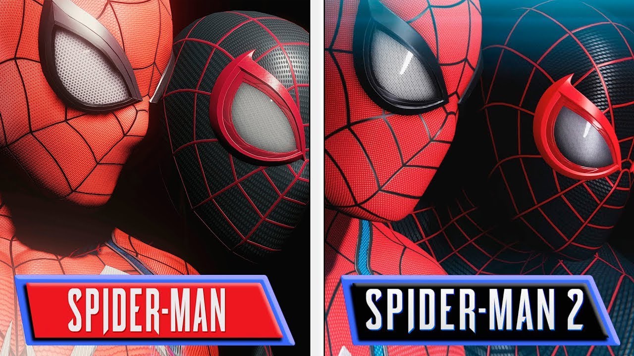 Spider-Man PS4 vs Spider-Man 2 PS5 Graphics Comparison, Web Swing, Parkour,  Boss Fight