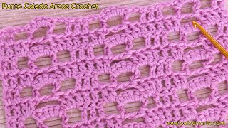 Aprende a Tejer este Punto Calado con Arcos a Crochet Punto Muy Original, Diferente y Fácil de Tejer by Patronarte 1,526 views 2 weeks ago 17 minutes