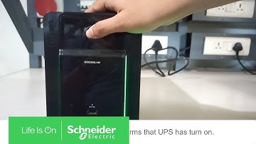 How to Switch on the APC Easy UPS BVX2200LI-IN | Schneider Electric