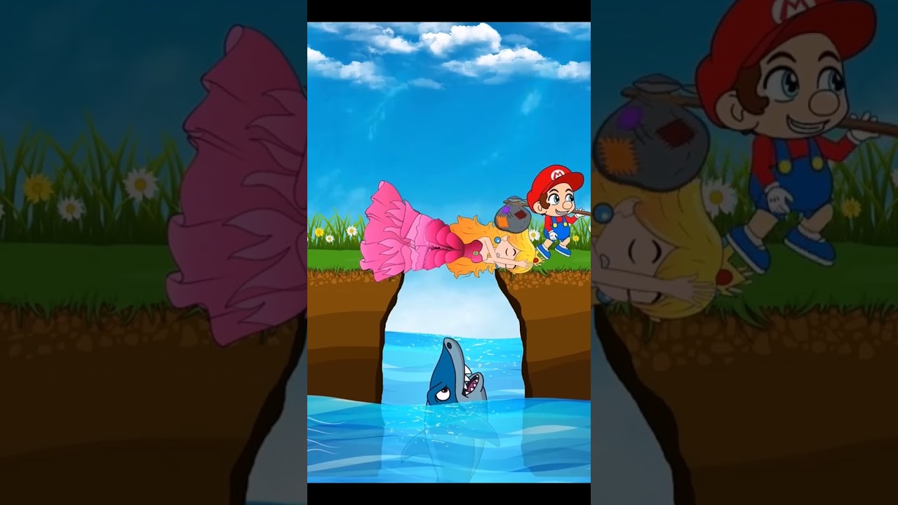 bye bye greedy waluigi, 👋 princess peach punished waluigi✋