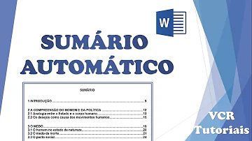 O que é sumário em português?