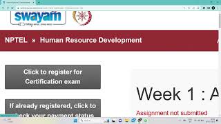 Human Resource Development NPTEL Assignment Answers Week 1 | Jul-Dec 2023