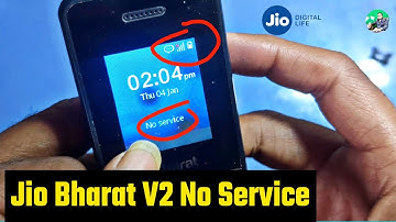 jio bharat no network problem | jio bharat network problem | jio bharat v2 phone no service problem