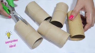 Simple and easy way to recycle empty tissue roll|Best Reuse Idea With Empty Tissue Roll