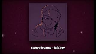 'Sweet Dreams' - Left Boy // SPED UP + REVERB \\\\ Part of the song