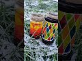 Glass painting on glass jar #diy #shorts #diyhomedecor #painting #glasspainting #bottleart #bottle