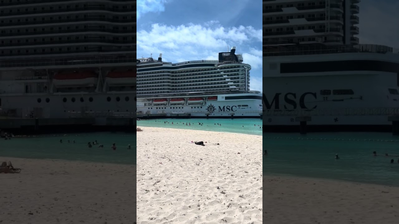 MSC Seashore docked in Ocean Cay! #cruiseship #msccruises