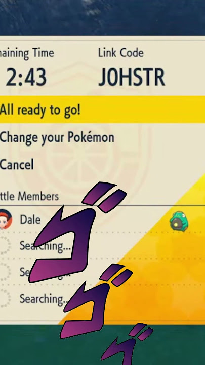 THAT'S A JOJO REFERENCE!!! #pokemon #teraraids #jojoreference