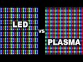 Led vs plasma tv pixels magnified under microscope