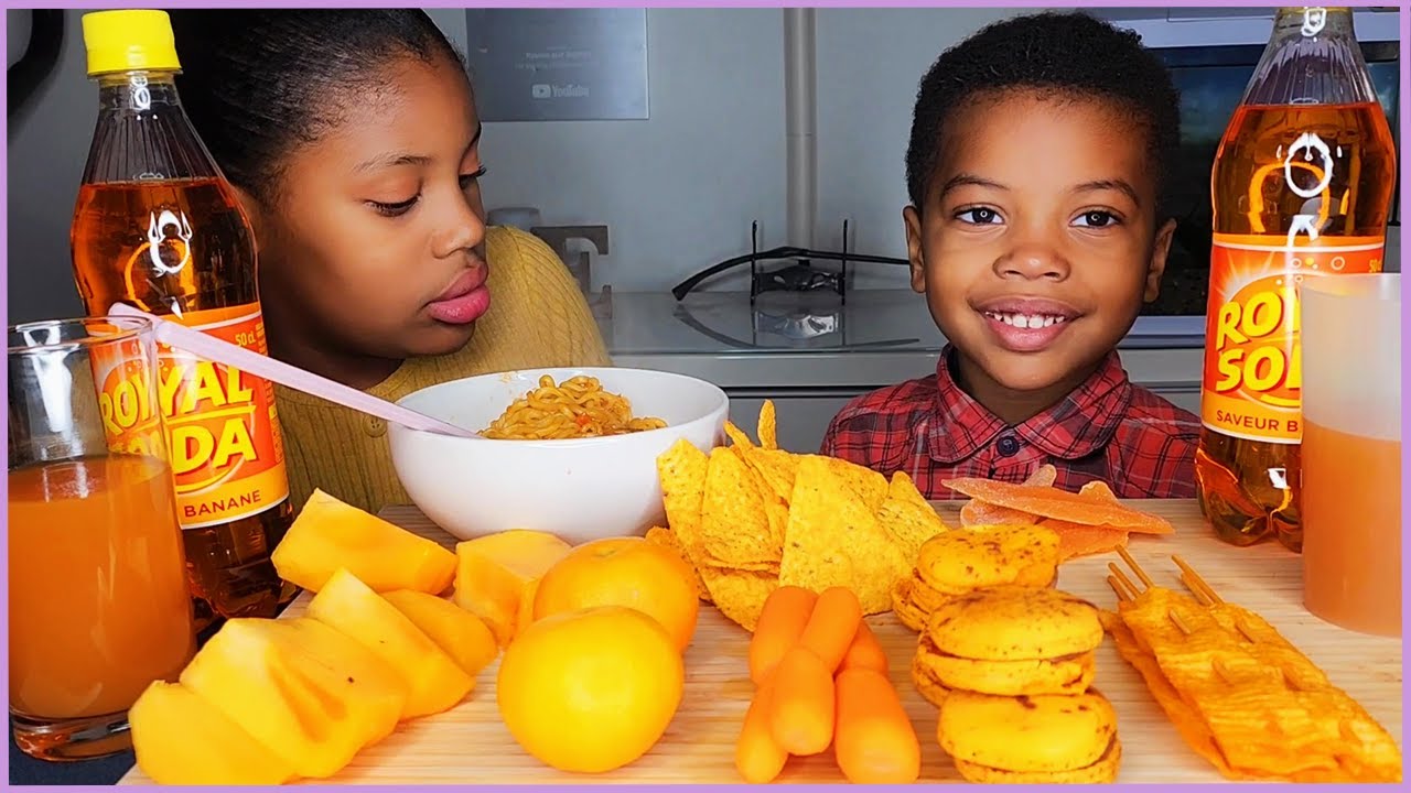ORANGE FOOD MUKBANG┃🧡🍊🧃 YouTube
