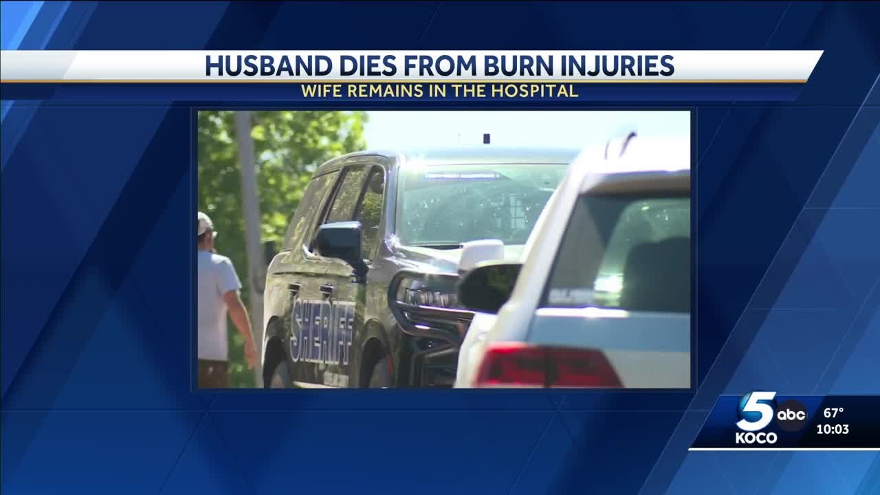 Husband dies in hospital after gas can catches couple on fire in ...