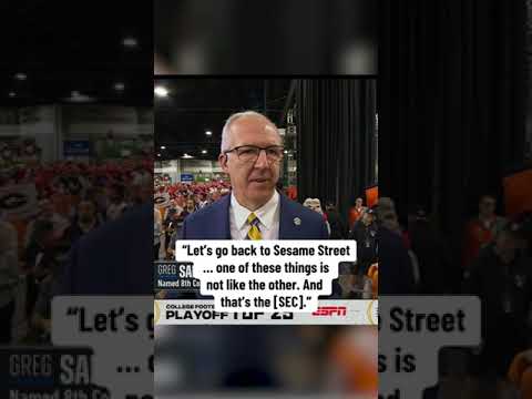 Greg sankey had a lot to say on teams competing with georgia and alabama #shorts