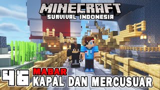 Aku Di tantang Builder Bikin Kapal Perang Raksasa❗️❗️ - Minecraft Survival Indonesia (Ep.46)