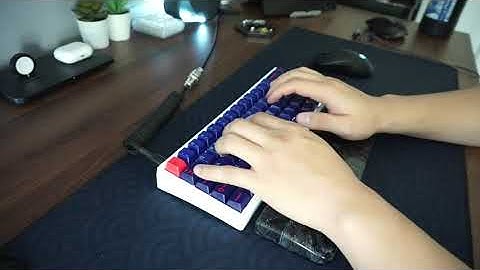 KBD67 Lite Built with Durock POM Switches