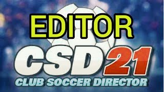 Club Soccer Director 2021 Editor - how to use csd editor? screenshot 3