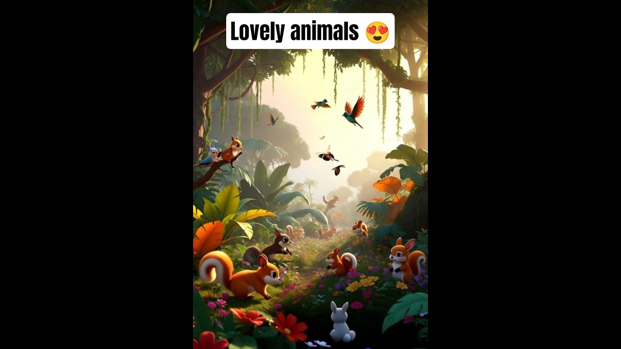 beautiful animals cartoon 😍😍 #cartoonvideo #cartoonforkids #cartoons #ytshorts #shorts