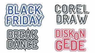 BELAJAR BIKIN EFEK OUTLINE PADA TEKS DI COREL DRAW