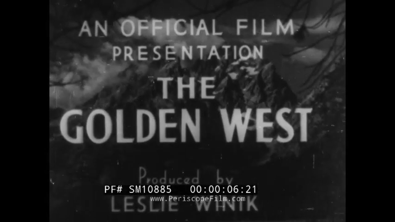 "  THE GOLDEN WEST "  1950s LOOK BACK AT WILD WEST, GOLD RUSH, INDIANS & PIONEERS SM10885