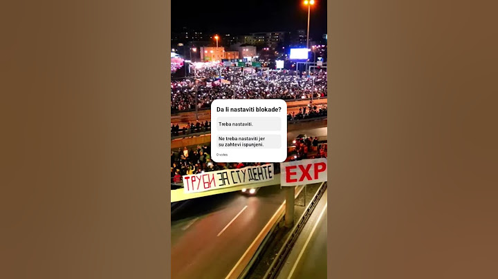 Da li nastaviti studentske blokade? #protest #beograd