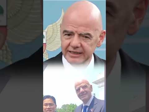 Press  conference Gianni Infantino President FIFA usai bertemu Presiden Prabowo di Istana Negara.