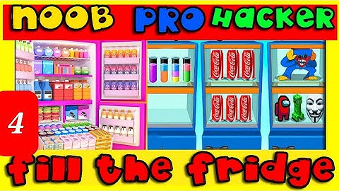 NOOB vs PRO vs HACKER - Fill The Fridge