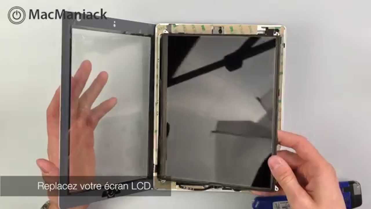 Vitre Tactile Pour IPad 3 (A1430) – Blanc – Avec Bouton Home, Nappe Et Adhésif – Compatible Wifi/3G