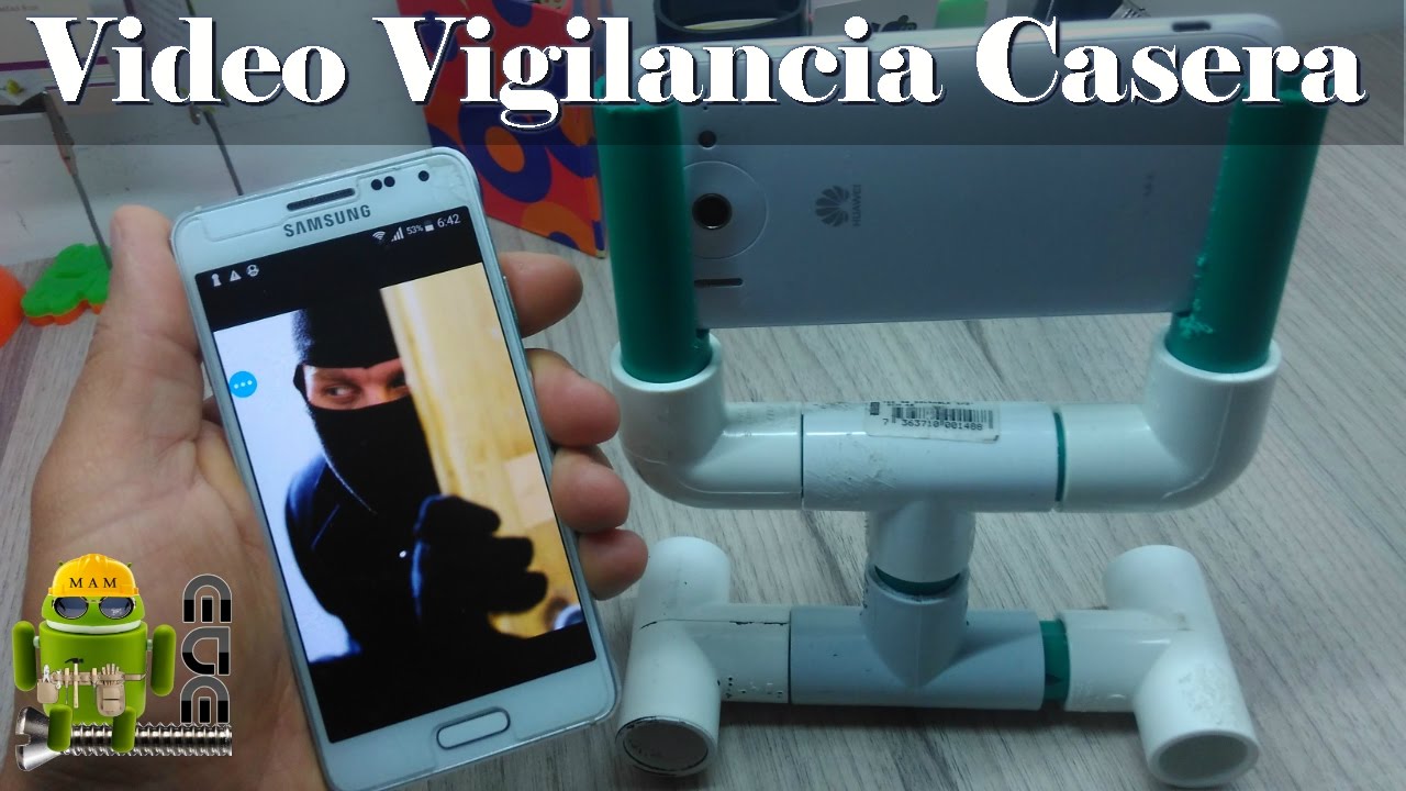 latín flaco Latón Sistema de Vigilancia Casera con Telefonos Android Viejos - YouTube