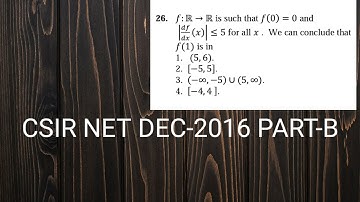 CSIR NET DEC 2016|| REAL ANALYSIS|| LMVT|| PART-B