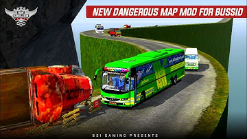 New Extreme Level Dangerous map mod for bussid - Bus Simulator Indonesia Gameplay
