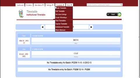Fedena Demo - Core Modules